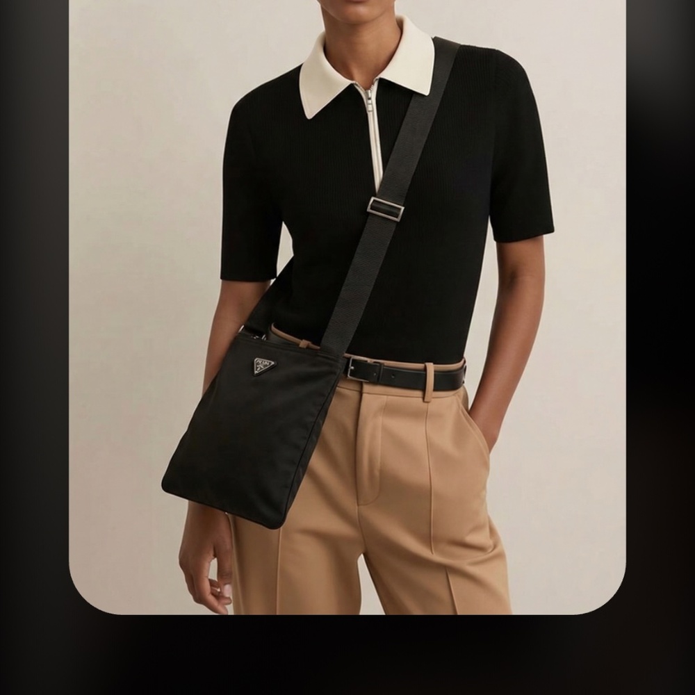 Prada Black Nylon Messenger - Picture 2 of 7